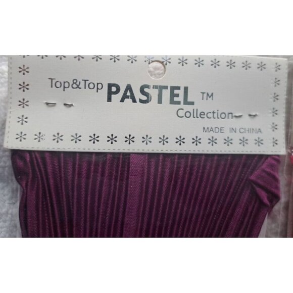 Lot of 3 Stretchy Headbands Lace Pleated Pearls Pink, Blue, Purple New in Packag - Picture 4 of 5